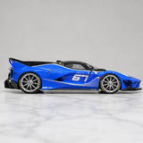 Runner Ferrari 2017 FXX-K Evo Blue 1:18 – راتنج نموذجي قابل للجمع