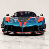Runner Ferrari 2017 FXX-K Evo Cyan 1:18 – samlarobjekt resinmodellresin