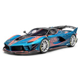 Runner Ferrari 2017 FXX-K Evo Cyan 1:18 – samlarobjekt resinmodellresin