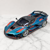 Runner Ferrari 2017 FXX-K Evo Cyan 1:18 – samlarobjekt resinmodellresin