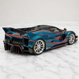 Runner Ferrari 2017 FXX-K Evo Cyan 1:18 – samlarobjekt resinmodellresin