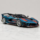 Runner Ferrari 2017 FXX-K Evo Cyan 1:18 – samlarobjekt resinmodellresin
