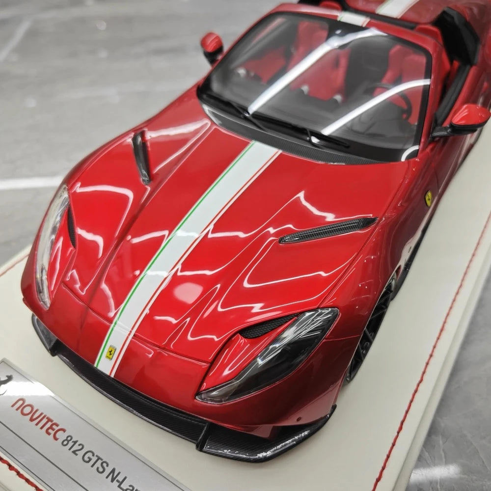 [Runner] 1:18 Ferrari 2019 812 GTS Novitec N-Largo S Magenta Model Car Resin