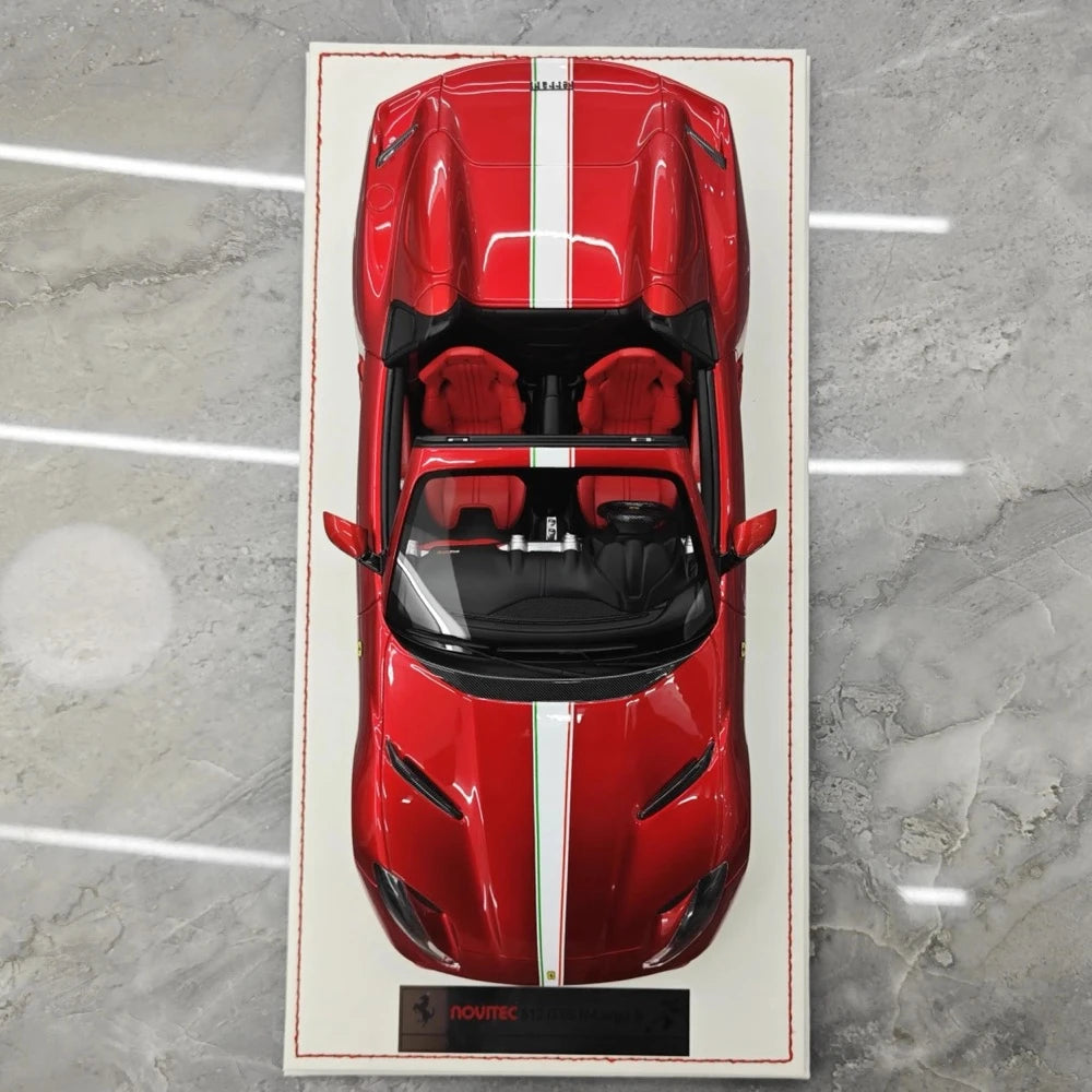 [Runner] 1:18 Ferrari 2019 812 GTS Novitec N-Largo S Magenta Model Car Resin