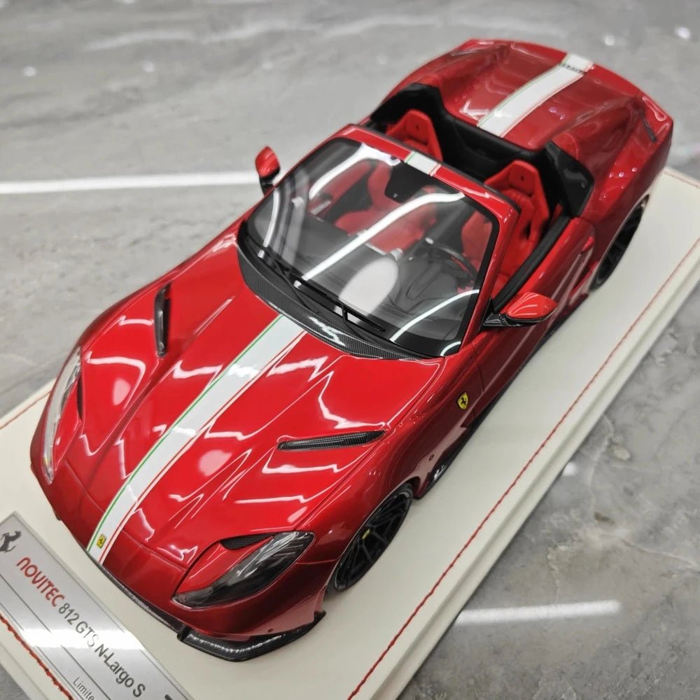 [Runner] 1:18 Ferrari 2019 812 GTS Novitec N-Largo S Magenta Model Car Resin