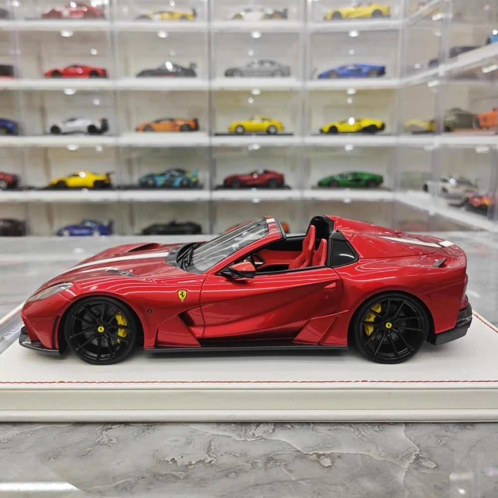 [Runner] 1:18 Ferrari 2019 812 GTS Novitec N-Largo S Magenta Model Car Resin