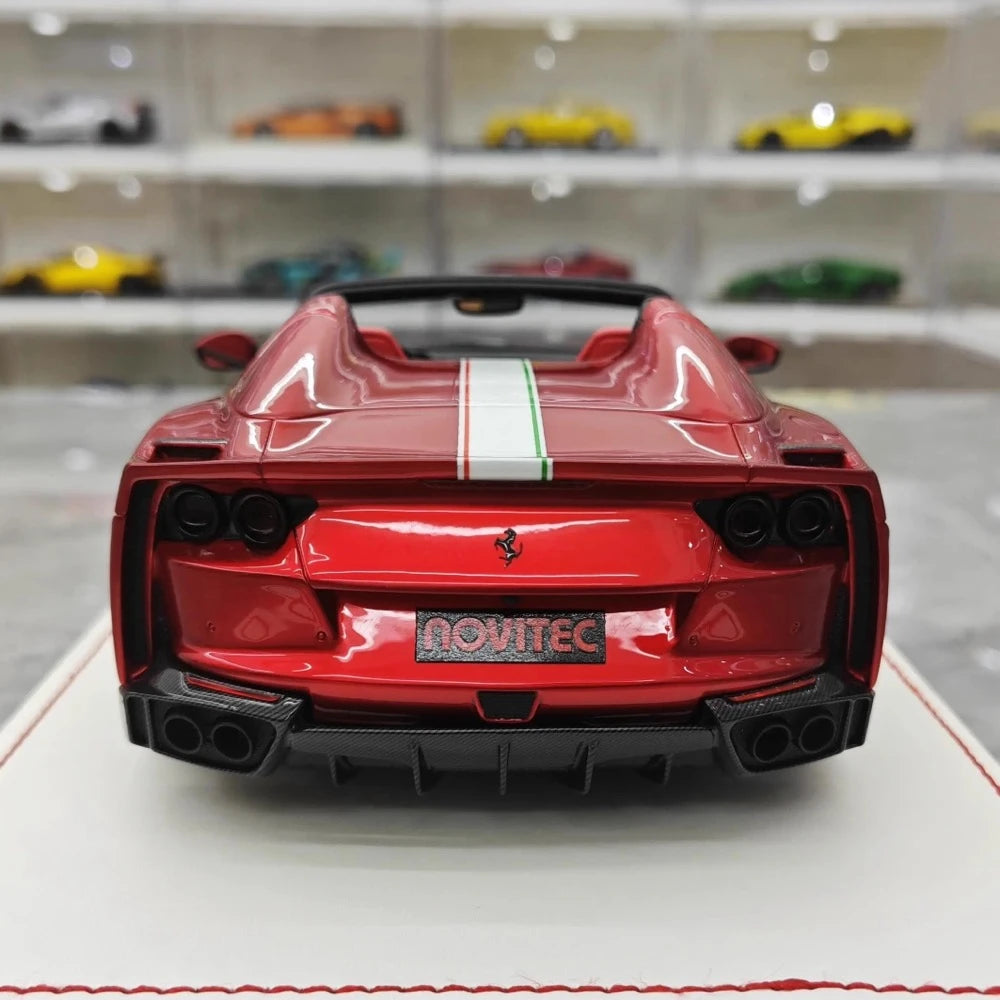 [Runner] 1:18 Ferrari 2019 812 GTS Novitec N-Largo S Magenta Model Car Resin
