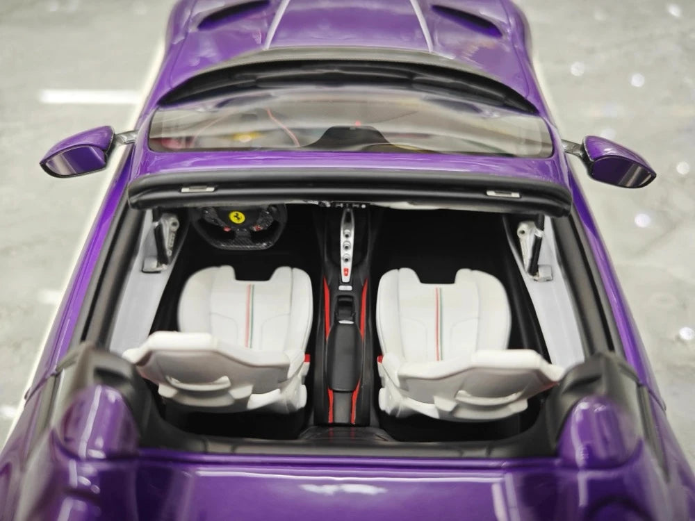 [Runner] 1:18 Ferrari 2019 812 GTS Novitec N-Largo S Purple Model Car Resin