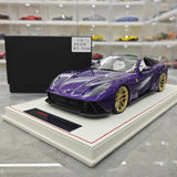 [Runner] 1:18 Ferrari 2019 812 GTS Novitec N-Largo S Purple Model Car Resin