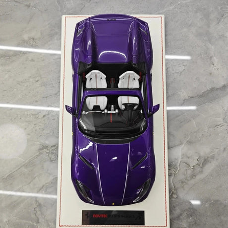 [Runner] 1:18 Ferrari 2019 812 GTS Novitec N-Largo S Purple Model Car Resin