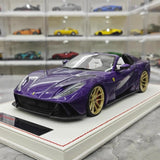 [Runner] 1:18 Ferrari 2019 812 GTS Novitec N-Largo S Purple Model Car Resin
