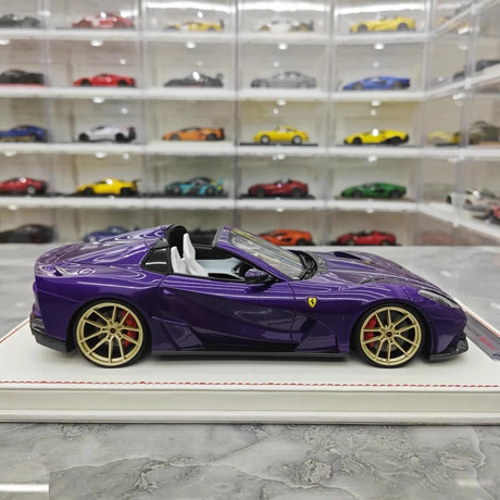 [Runner] 1:18 Ferrari 2019 812 GTS Novitec N-Largo S Purple Model Car Resin