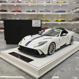 [Runner] 1:18 Ferrari 2019 812 GTS Novitec N-Largo S White Model Car Resin