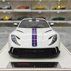 [Runner] 1:18 Ferrari 2019 812 GTS Novitec N-Largo S White Model Car Resin