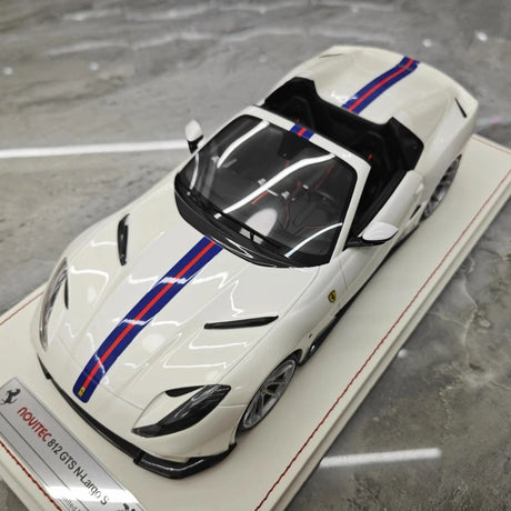 [Runner] 1:18 Ferrari 2019 812 GTS Novitec N-Largo S White Model Car Resin