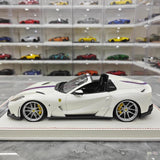 [Runner] 1:18 Ferrari 2019 812 GTS Novitec N-Largo S White Model Car Resin