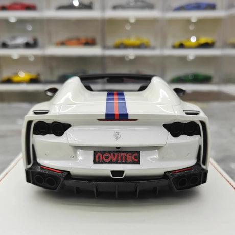 [Runner] 1:18 Ferrari 2019 812 GTS Novitec N-Largo S White Model Car Resin