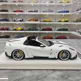 [Runner] 1:18 Ferrari 2019 812 GTS Novitec N-Largo S White Model Car Resin