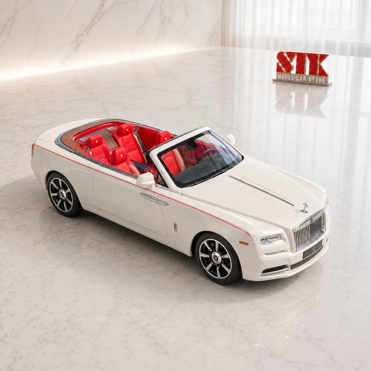 Rolls-Royce 2016 Dawn Convertible White 1:18 resin model car by SC Models - view 8