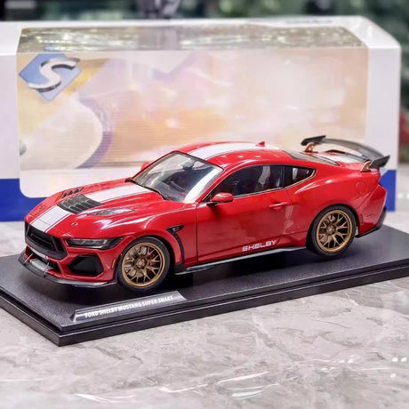 [Solido] 1:18 Ford 2025 Shelby Mustang Super Snake rood modelauto Die-Cast