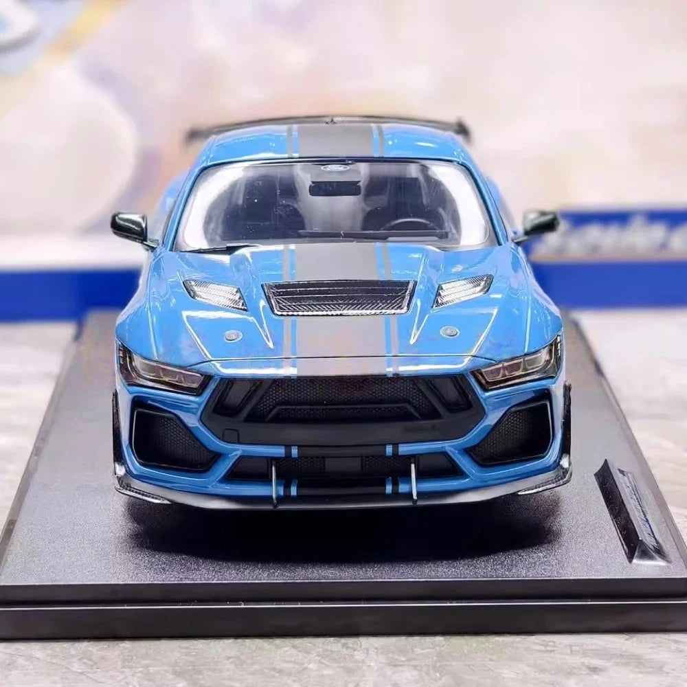 [Solido] 1:18 Ford 2025 Shelby Mustang Super Snake Blue Model Car Die-Cast