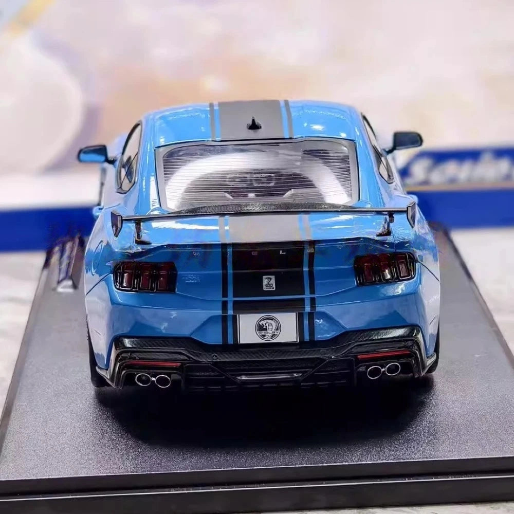 [Solido] 1:18 Ford 2025 Shelby Mustang Super Snake Blue Model Car Die-Cast