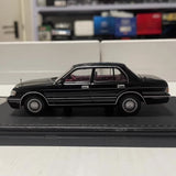 [STC] 1:43 Toyota 1991 Crown JZS133 svart modellbil Die-Cast