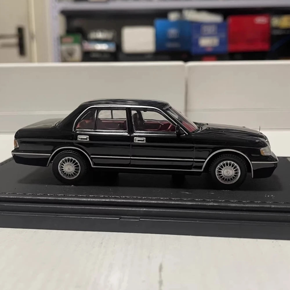 [STC] 1:43 Toyota 1991 Crown JZS133 Black Model Car Die-Cast