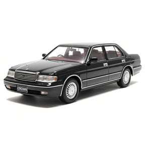 [STC] 1:43 Toyota 1991 Crown JZS133 svart modellbil Die-Cast