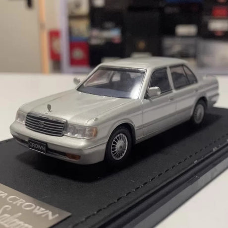 [STC] 1:43 Toyota 1991 Crown JZS133 silver modellbil Die-Cast