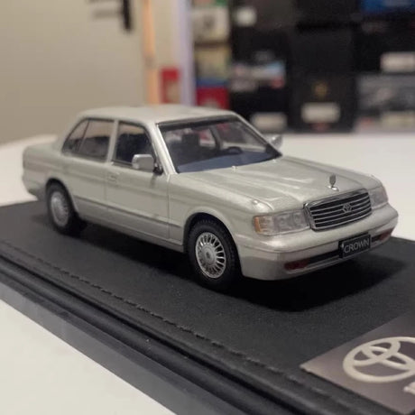 [STC] 1:43 Toyota 1991 Crown JZS133 silver modellbil Die-Cast