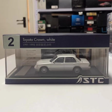 [STC] 1:43 Toyota 1991 Crown JZS133 silver modellbil Die-Cast