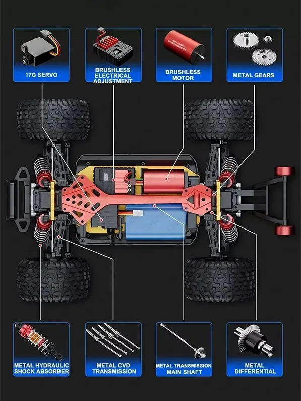 1:18 R/C STK-004 2.4G Off-Road Racing Car RC Car