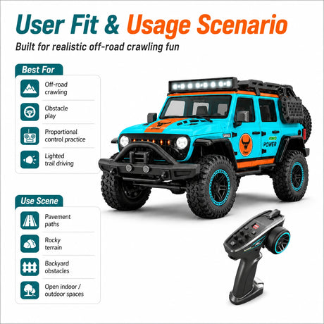 1:20 Jeep Wrangler RC سيارة 4WD RTR RC فراشليس  سيارة RC سيارة