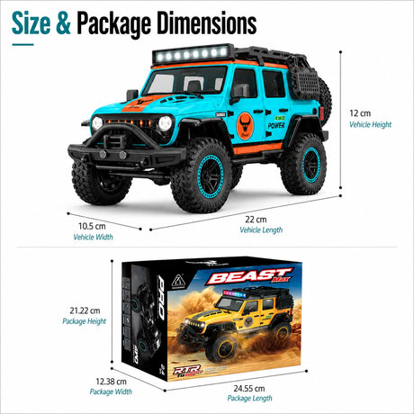1:20 Jeep Wrangler RC سيارة 4WD RTR RC فراشليس  سيارة RC سيارة