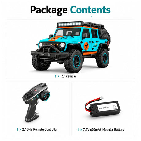 1:20 Jeep Wrangler RC سيارة 4WD RTR RC فراشليس  سيارة RC سيارة