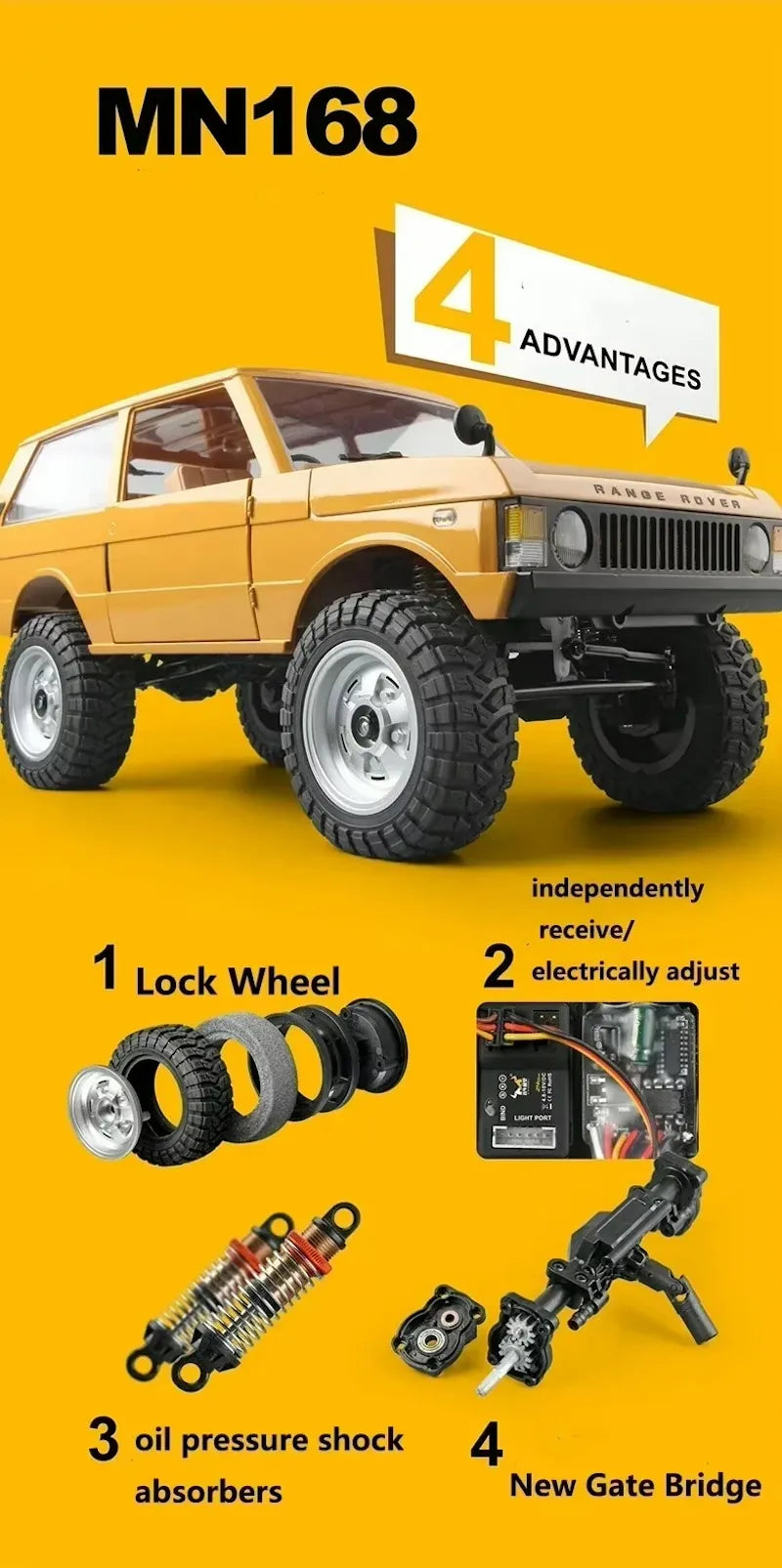 1:16 Scale Range Rover RC Crawler RC Car