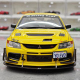 [Super A] 1:18 Mitsubishi 2006 Lancer Evolution IX MR Yellow Model Car Die-Cast