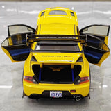 [Super A] 1:18 Mitsubishi 2006 Lancer Evolution IX MR Yellow Model Car Die-Cast