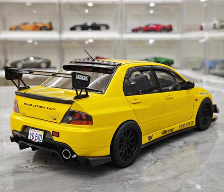 [Super A] 1:18 Mitsubishi 2006 Lancer Evolution IX MR Yellow pienoismalli Die-Cast