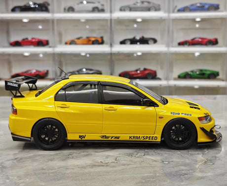 [Super A] 1:18 Mitsubishi 2006 Lancer Evolution IX MR Yellow pienoismalli Die-Cast