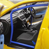 [Super A] 1:18 Mitsubishi 2006 Lancer Evolution IX MR Yellow Model Car Die-Cast