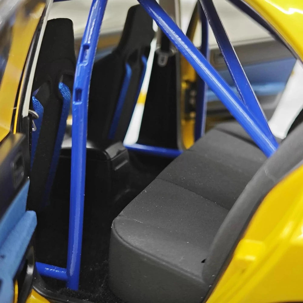 [Super A] 1:18 Mitsubishi 2006 Lancer Evolution IX MR giallo modellino di auto Die-Cast