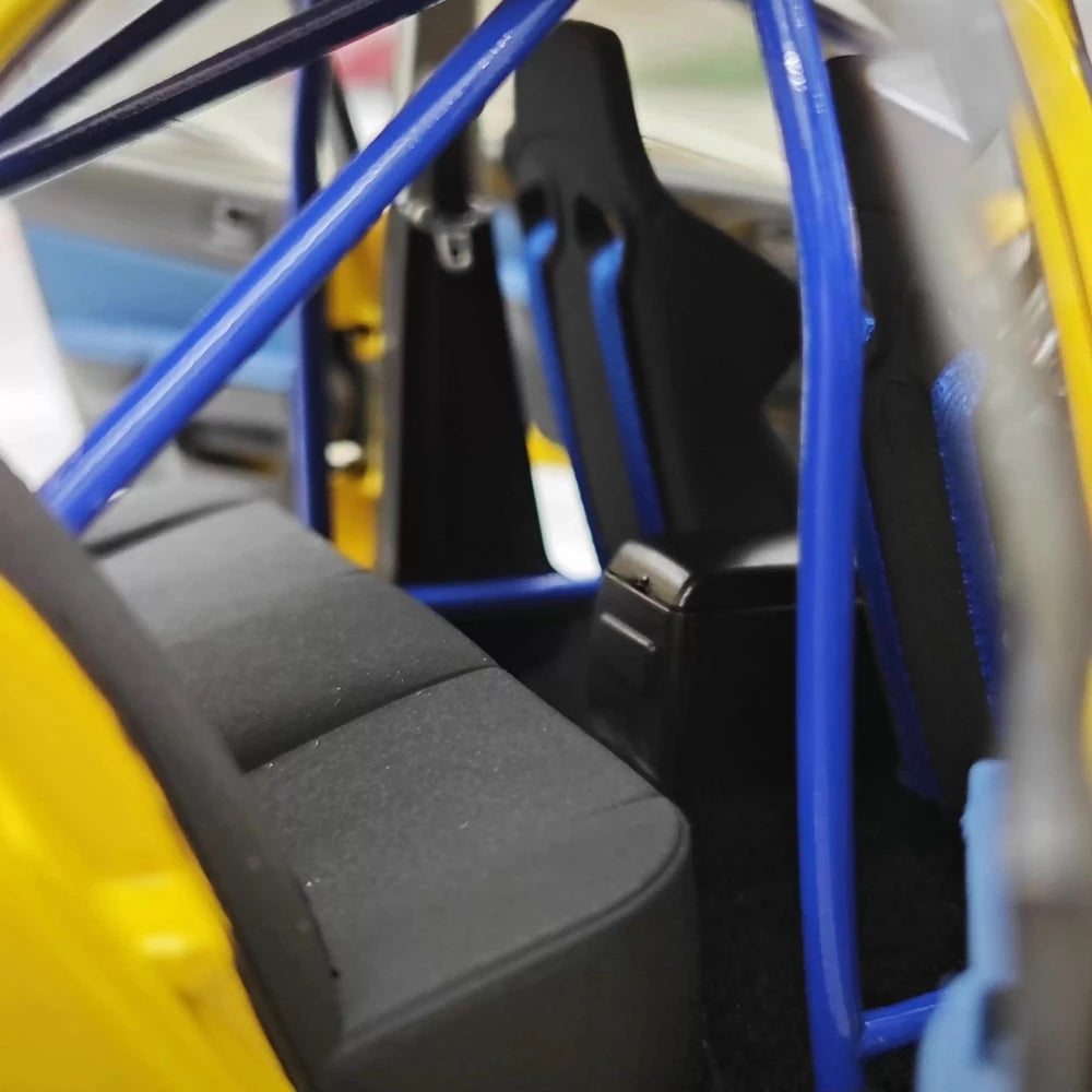 [Super A] 1:18 Mitsubishi 2006 Lancer Evolution IX MR giallo modellino di auto Die-Cast