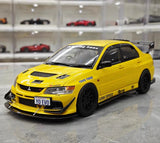 [Super A] 1:18 Mitsubishi 2006 Lancer Evolution IX MR Yellow Model Car Die-Cast
