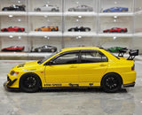 [Super A] 1:18 Mitsubishi 2006 Lancer Evolution IX MR Yellow Model Car Die-Cast