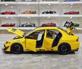 [Super A] 1:18 Mitsubishi 2006 Lancer Evolution IX MR Yellow Model Car Die-Cast