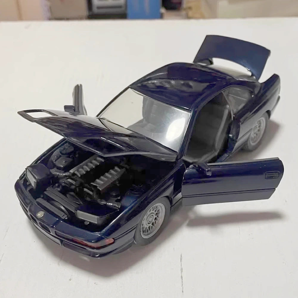 [Schabak] 1:24 BMW 1990 E31 850i Coupe Blue Model Car Die-Cast