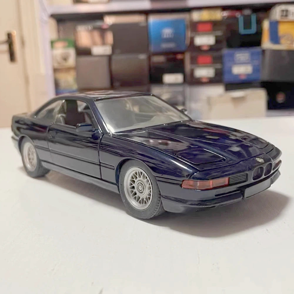 [Schabak] 1:24 BMW 1990 E31 850i Coupe Blue Model Car Die-Cast