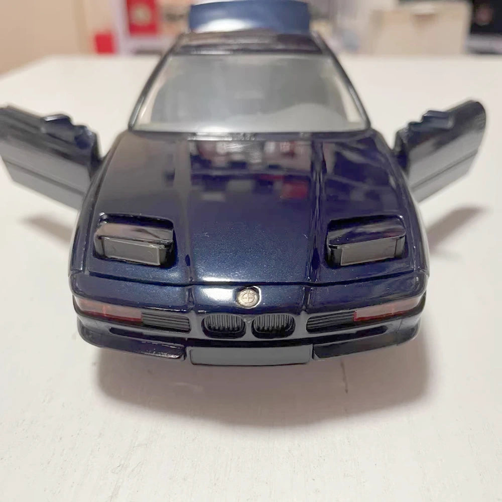 [Schabak] 1:24 BMW 1990 E31 850i Coupe Blue Model Car Die-Cast
